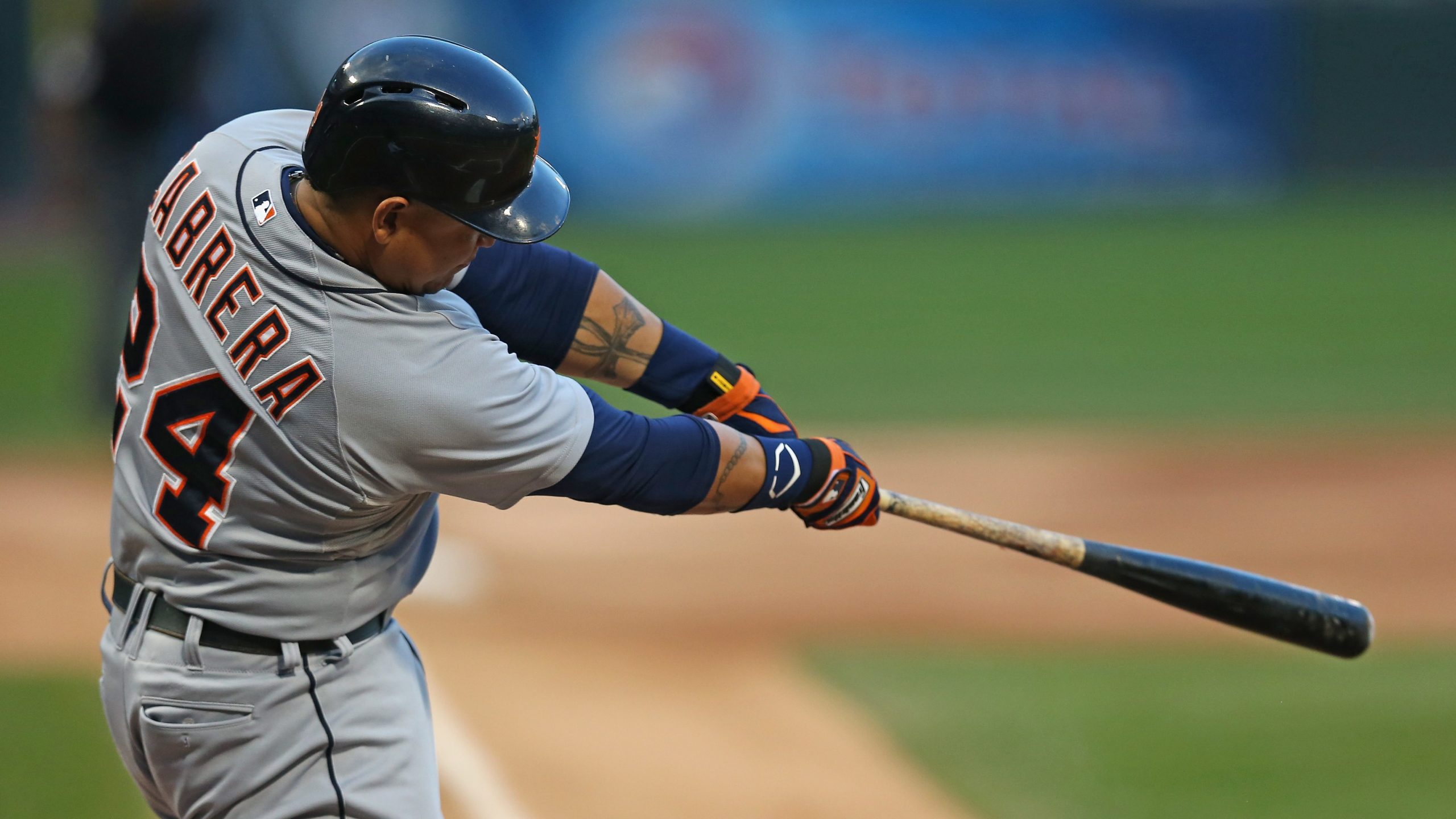 Miguel Cabrera receives his literal triple crown 